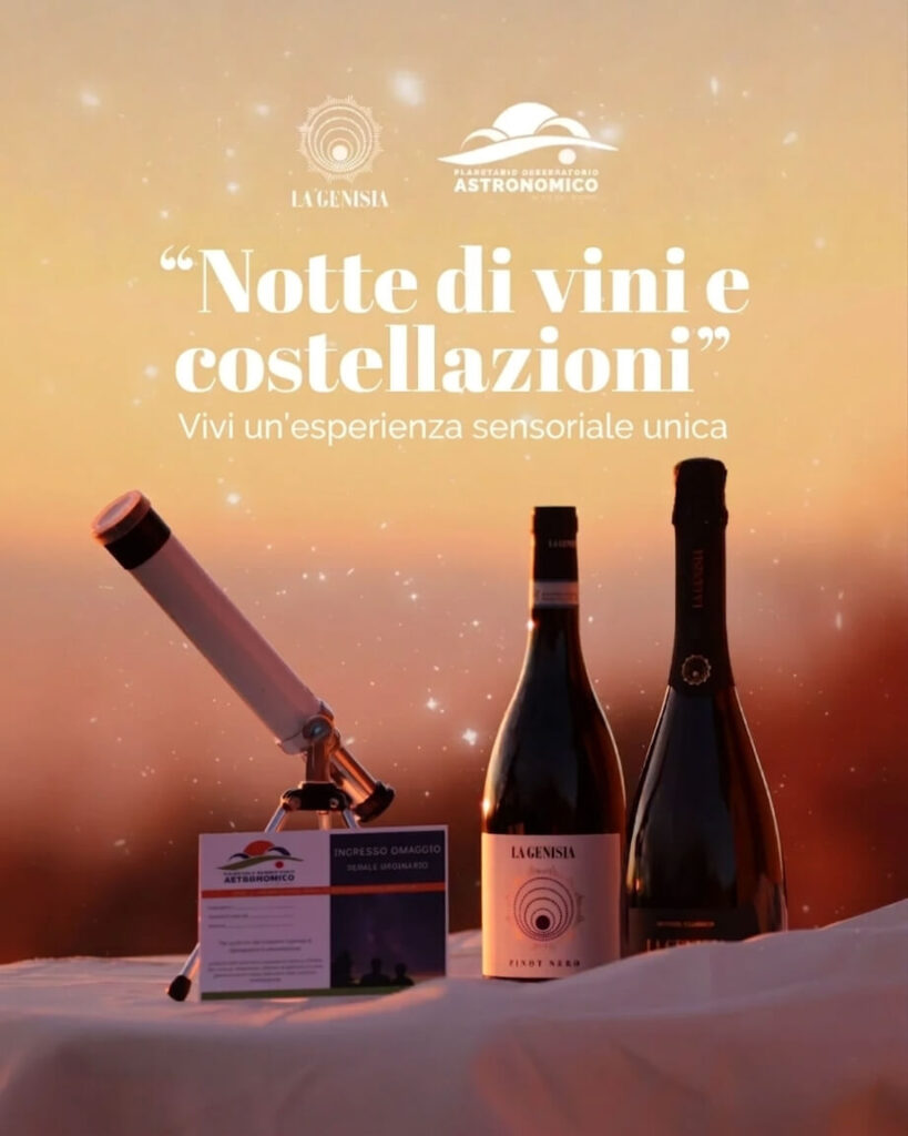 Locandina Notte di vini e costellazioni